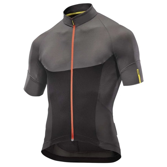 NWT Men’s Mavic Ksyrium Pro Short Sleeve Cycling Jersey. Black & Grey. Size XL. - Picture 1 of 9
